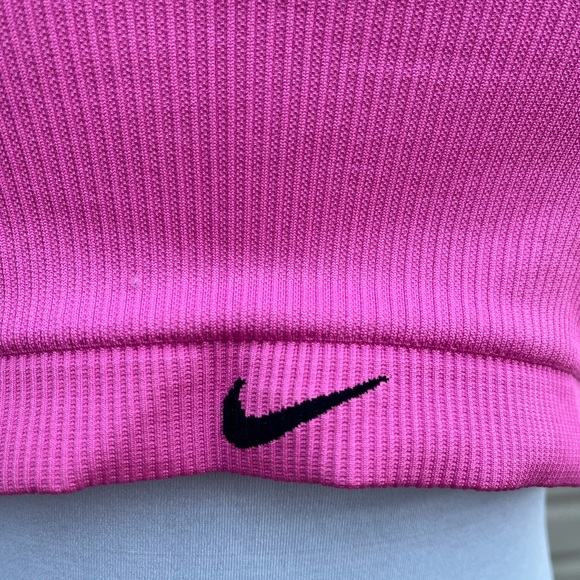 NWT Nike Pink Indy Seamless Ribbed Light-Support Non-Padded Sports Bra - Picture 11 of 15